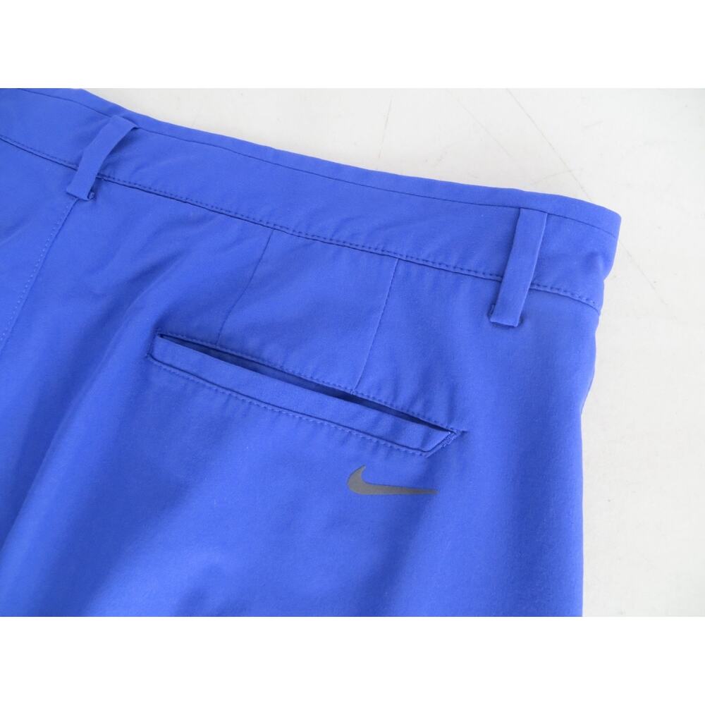 Nike Golf Shorts Dri Fit Stretch Blue Standard Performance Flat Mens Size 36